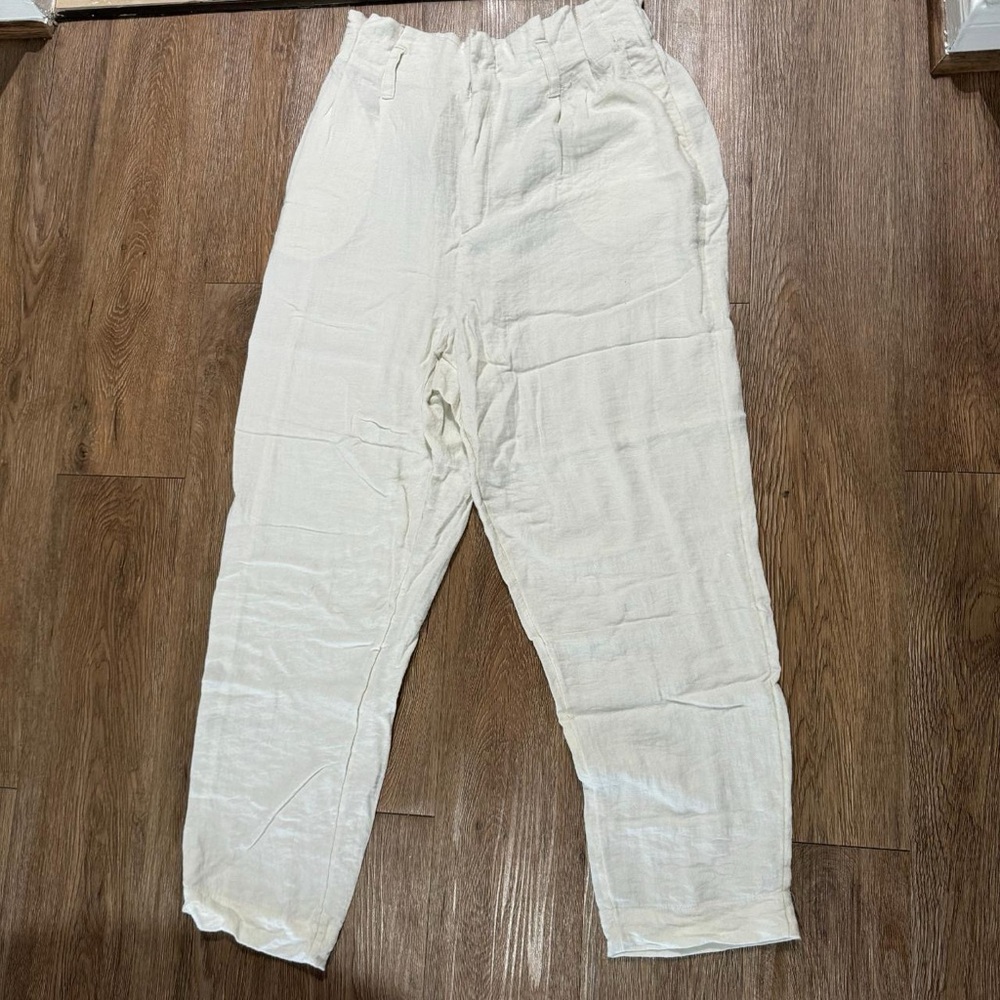 a new day White Sweatpants with Elastic Waistband
